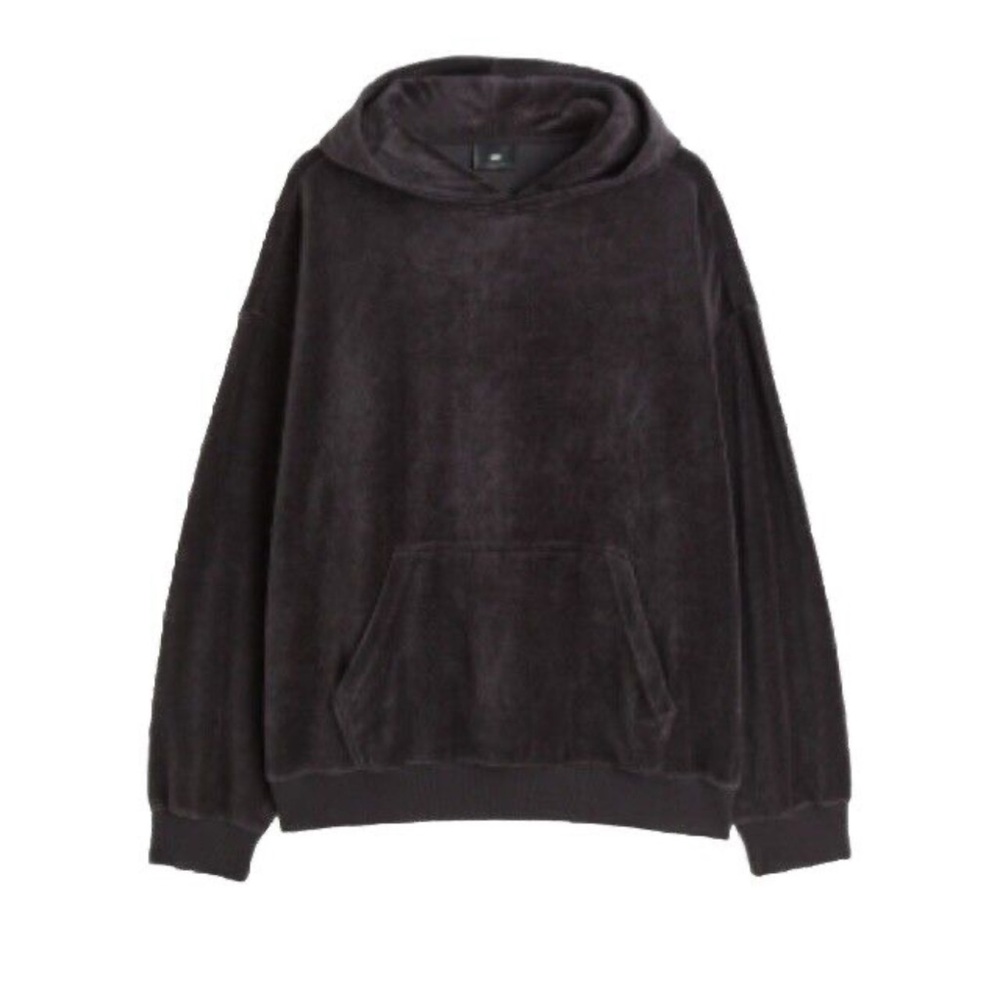 H&M Black Velour Hoodie
